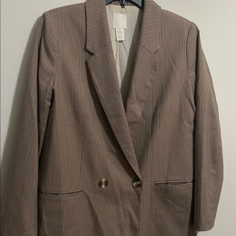 H&M ladies plaid blazer jacket - Picture 3 of 9